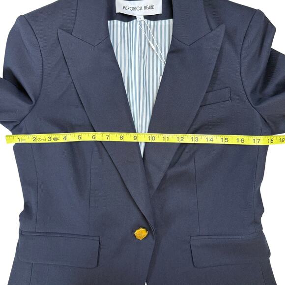 VERONICA BEARD Navy Cutaway Dickey Jacket Size 6 NWT - Picture 10 of 12